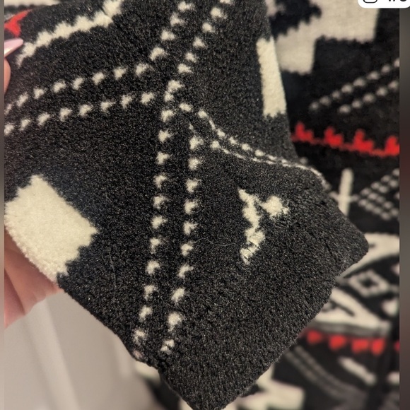 LRL Ralph Lauren Black, White & Red Patterned Jacket - Picture 8 of 10